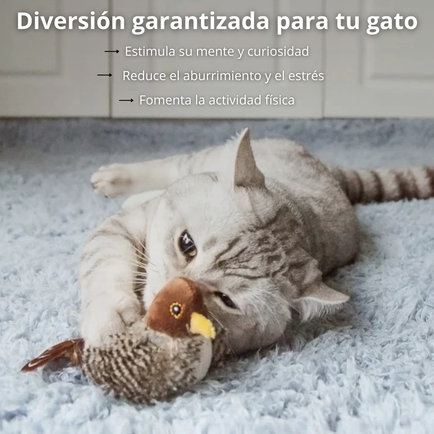 Pájaro Afloria - Juguete Interactivo para Gatos.