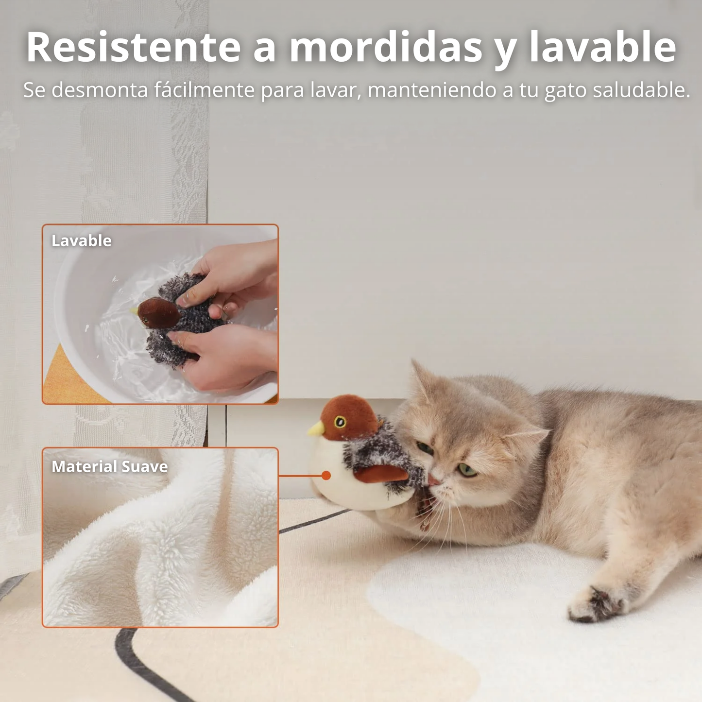 Pájaro Afloria - Juguete Interactivo para Gatos.
